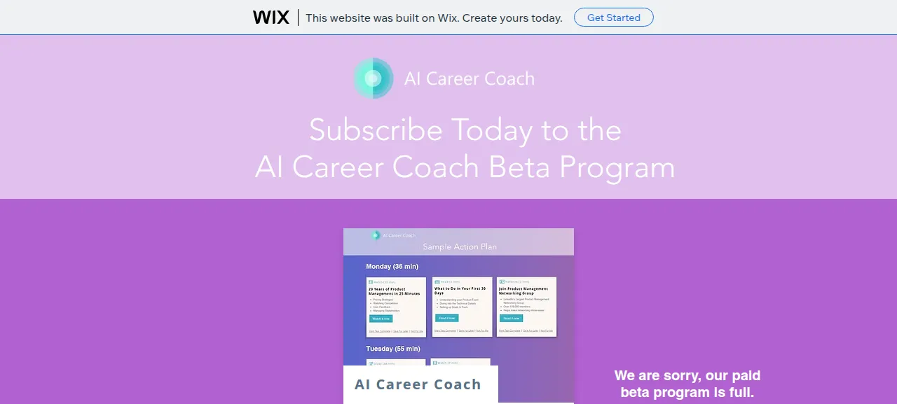 AI Career 코치 제품 화면