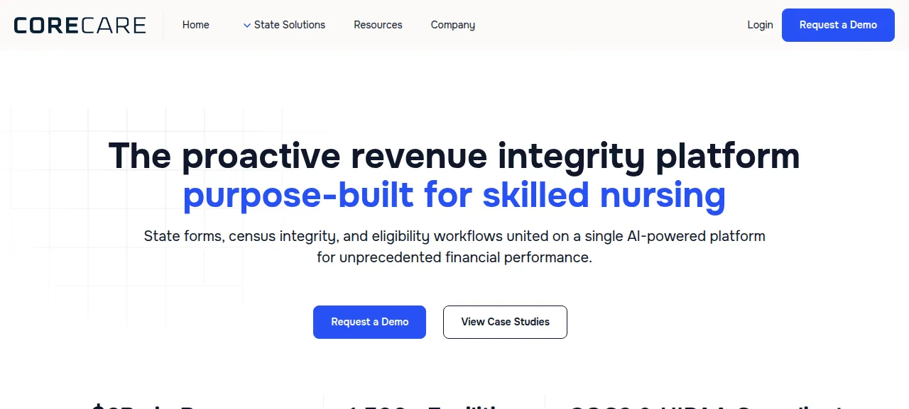 코어케어 제품 화면