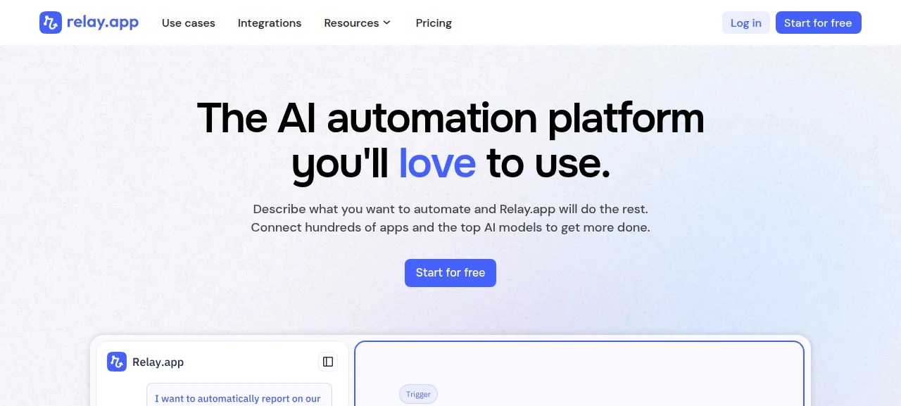 Relay.앱 제품 화면